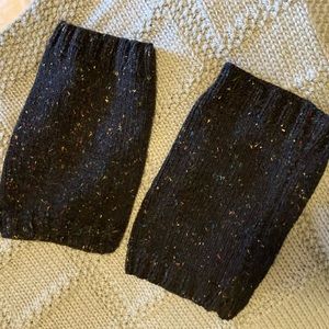 Hand knitted leg warmers